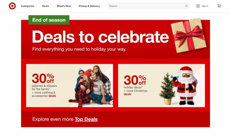 target sales website 