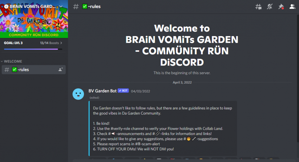 Brain Vomit's Garden